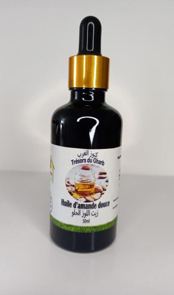 Huile cosmétique d'amande doux (50ml) Trésors du Gharb