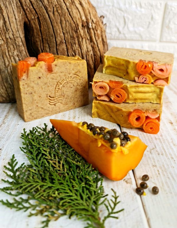 Savon à la papaye et réglisse