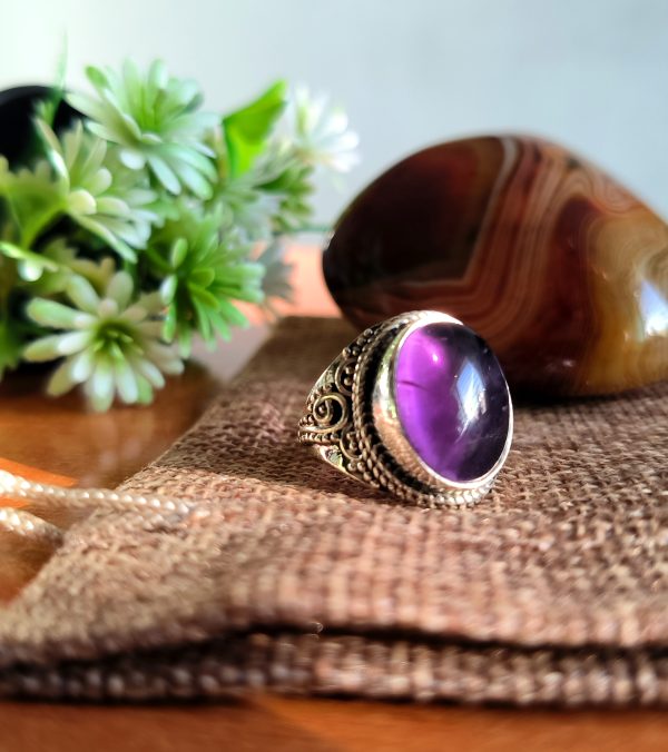 Bague pierre AMETHYSTE ( Gr)
