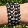 Bracelet pierre LARVIKITE