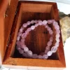 Bracelet pierre QUARTZ ROSE (OVAL)