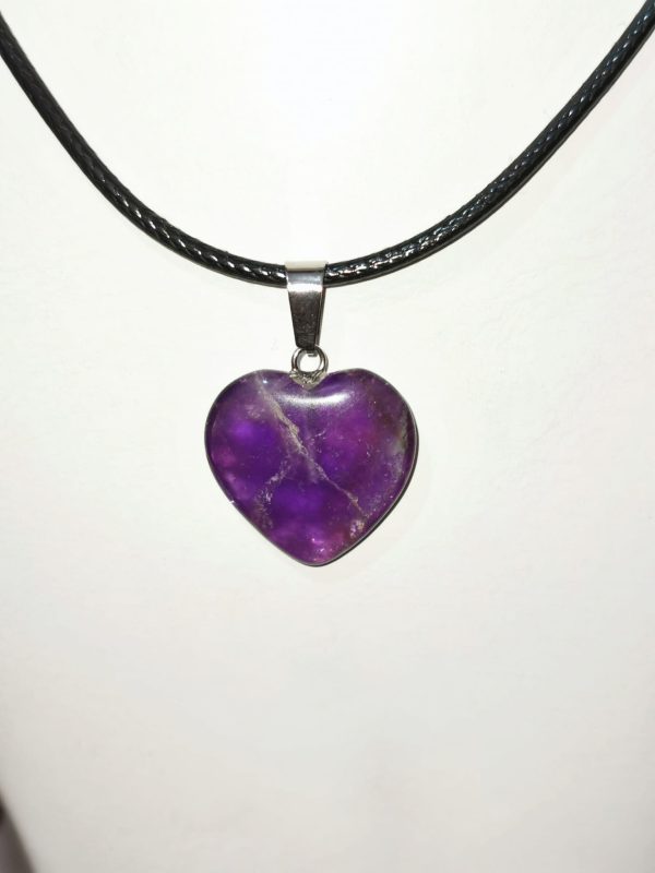 Pendentif cœur AMETHYSTE