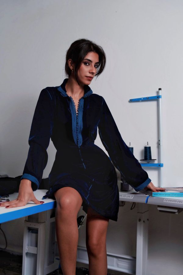 Navy MOROTICA dress