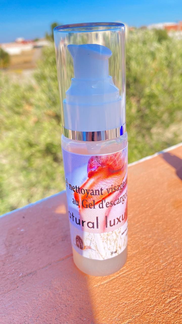 Gel nettoyant visage naturel au gel d'escargot
